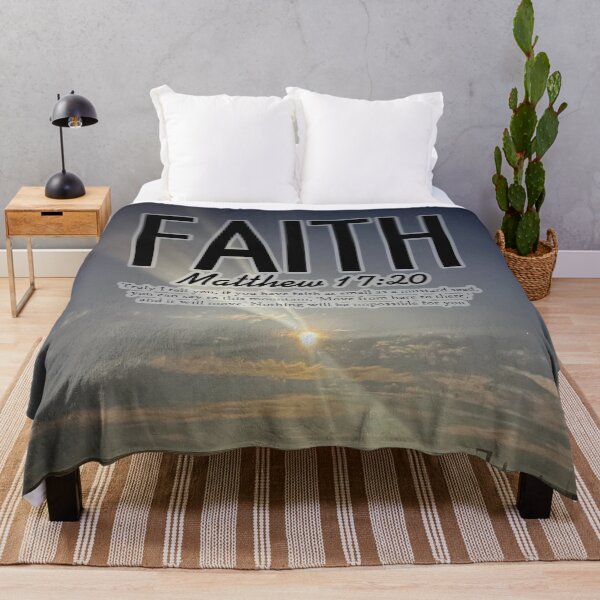 Item preview, Matthew 17:20 FAITH Christian Moonlight Art – Mustard Seed Bible Verse Inspirational Design designed and sold by Alaska Magick.