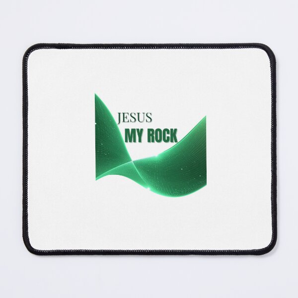 Item preview, Jesus My Rock Neon Wave designed and sold by FaithShop1.