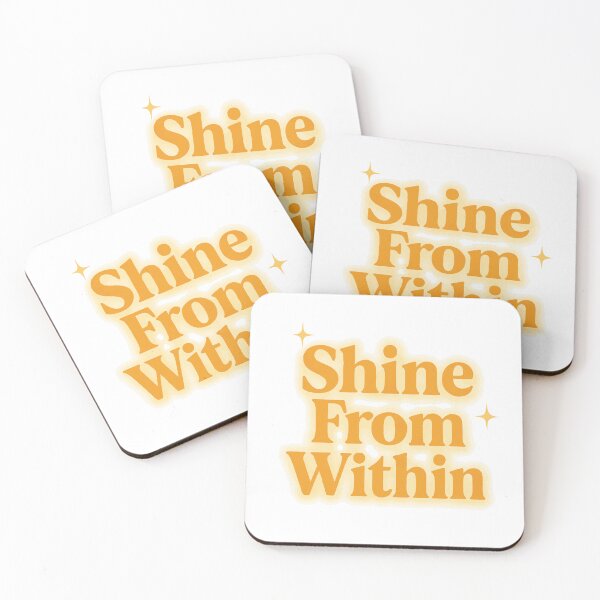 Item preview, Shine From Within – Radiant Glow Typography with Sunny Palette & Sparkles designed and sold by DaEeX.