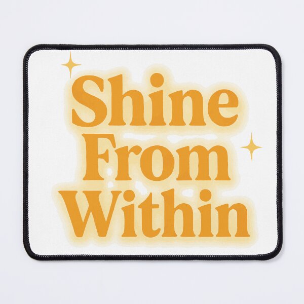 Item preview, Shine From Within – Radiant Glow Typography with Sunny Palette & Sparkles designed and sold by DaEeX.