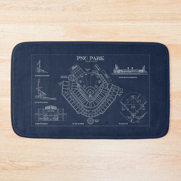 Item preview, PNC Park (Navy Blueprint) designed and sold by BGALAXY.