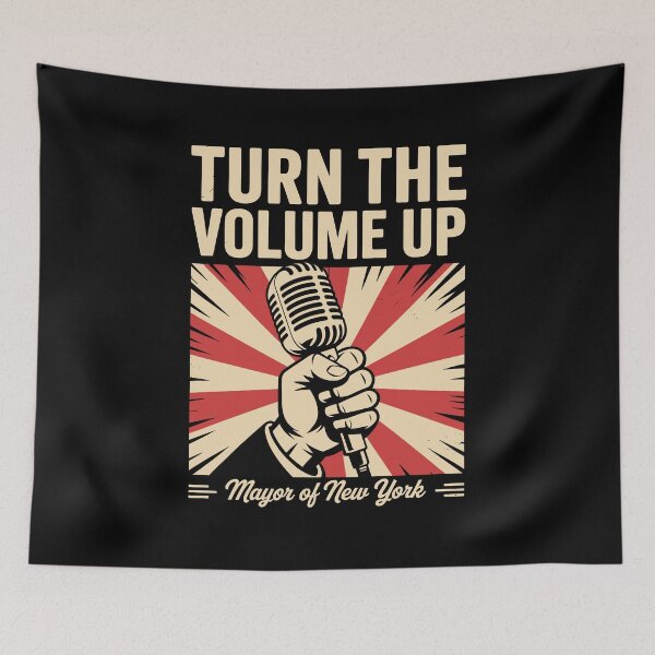 Item preview, Turn The Volume Up Zohran Mamdani designed and sold by MolotovStudio.