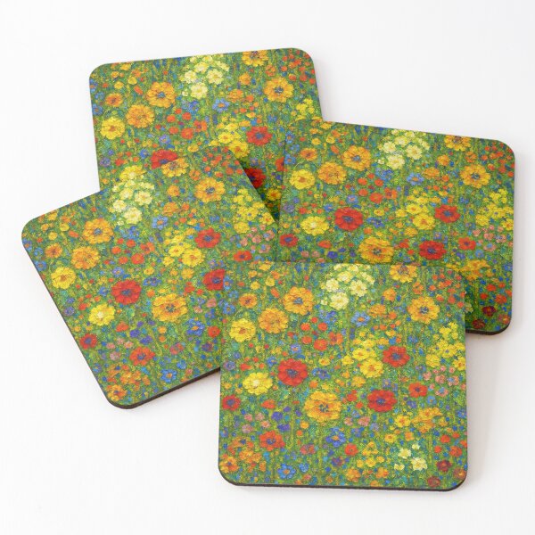 Item preview, Impressionist Floral Garden – Colorful Klimt-Inspired Artwork designed and sold by EmeraldeaArt.
