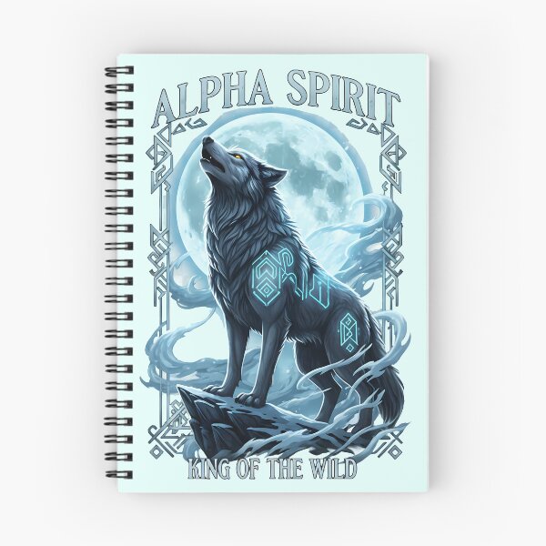 Item preview, Alpha Wolf Spirit – Lone Wolf Leader | Mystic Wolf Moon Design | Powerful Fantasy Wolf Artwork designed and sold by lamiarte.