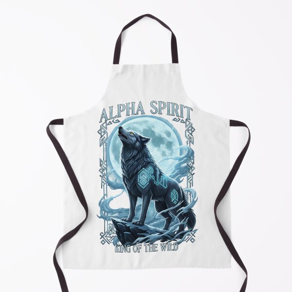 Item preview, Alpha Wolf Spirit – Lone Wolf Leader | Mystic Wolf Moon Design | Powerful Fantasy Wolf Artwork designed and sold by lamiarte.