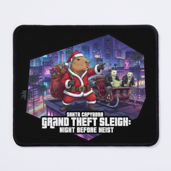 Item preview, Vice Vegas: Capybara Santa Casino Cheat Night designed and sold by MiszungART.