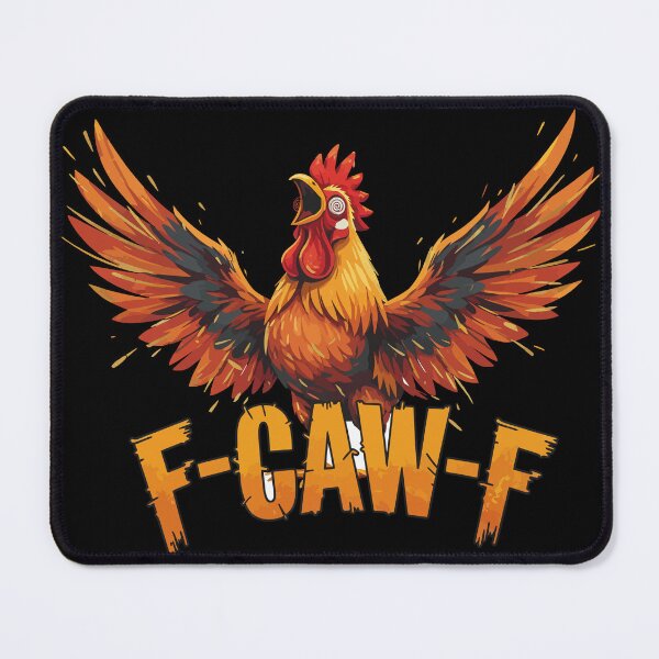 Item preview, Funny F-CAW-F Chicken Rooster Joke T-Shirt designed and sold by BANKACEM.STORE.