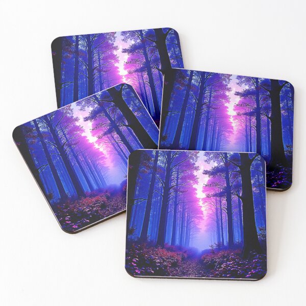Item preview, Purple Dusk Woods: Surreal Art designed and sold by Health And Fitness Posts e-Store.
