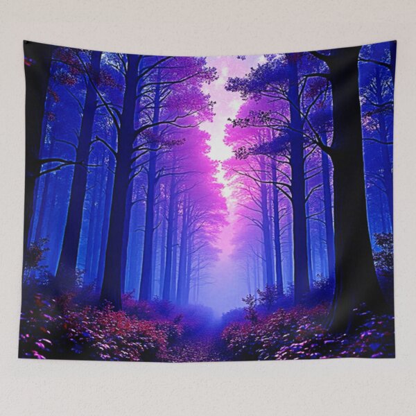 Item preview, Purple Dusk Woods: Surreal Art designed and sold by Health And Fitness Posts e-Store.