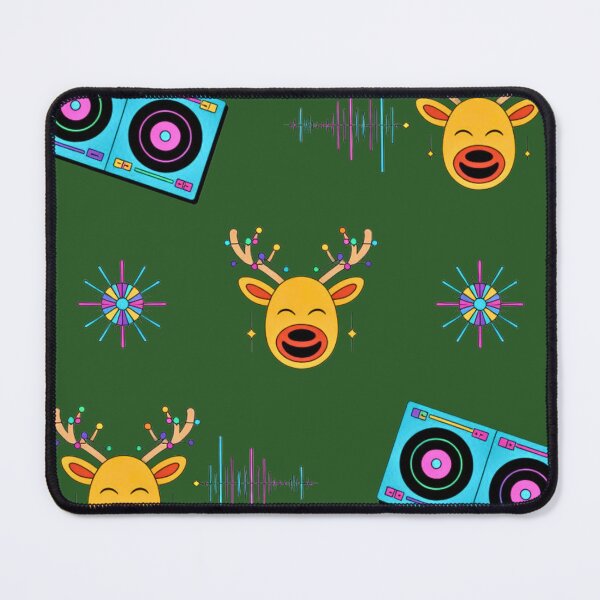 Item preview, Christmas Reindeer DJ Party Pattern designed and sold by VibrArtco.