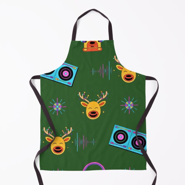Item preview, Christmas Reindeer DJ Party Pattern designed and sold by VibrArtco.