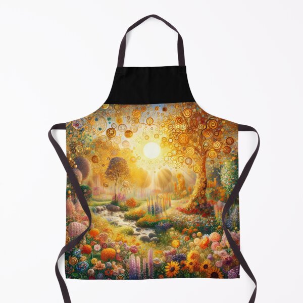 Item preview, Golden Sun Garden – Pastel Florals Klimt-Inspired Sunflowers designed and sold by EmeraldeaArt.
