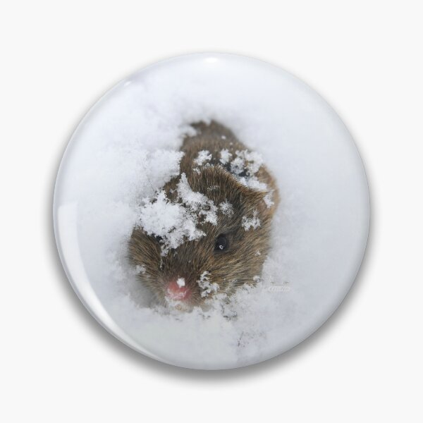 Item preview, Playful little mouse in the snow – winter surprise / Swiss Artwork Photography designed and sold by Raphael Wolf.