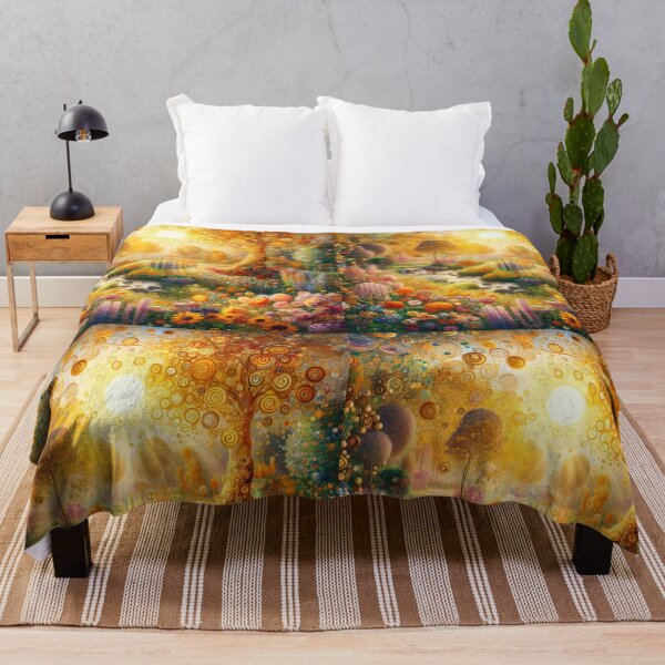 Item preview, Golden Sun Garden – Pastel Florals Klimt-Inspired Sunflowers designed and sold by EmeraldeaArt.