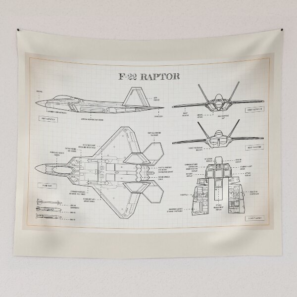 Artikelvorschau, F-22 Raptor (Ivory Blueprint) entworfen und verkauft von BGALAXY.