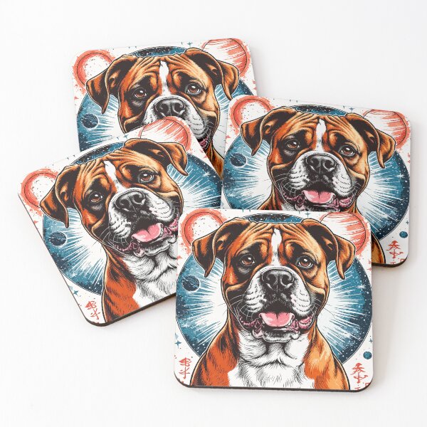 Item preview, Cosmic Japanese Boxer Dog designed and sold by PeasyEasy.