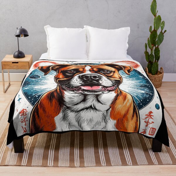 Item preview, Cosmic Japanese Boxer Dog designed and sold by PeasyEasy.
