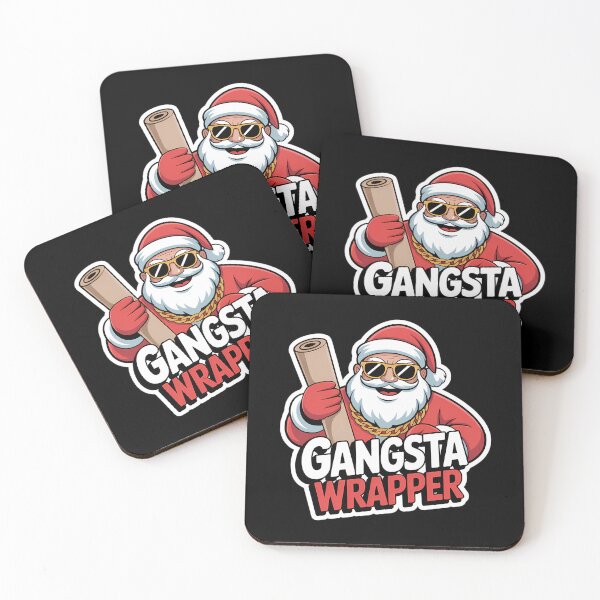 Item preview, Gangsta Wrapper - Santa’s Coolest Holiday Hustle designed and sold by DesignsDominus.