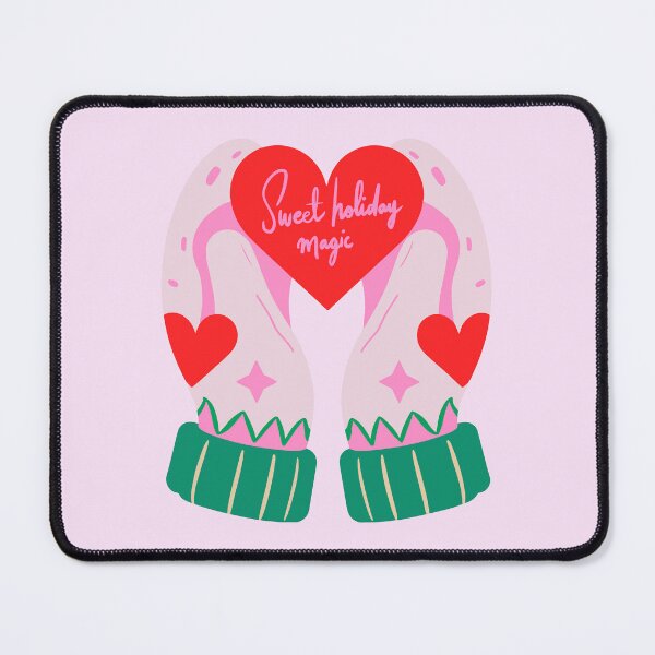 Item preview, Cozy Mittens with Heart – Sweet Winter Aesthetic designed and sold by LitaBarc.