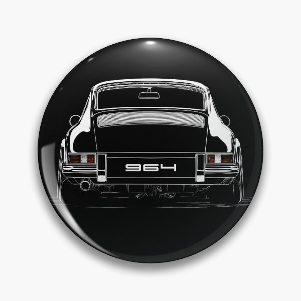 Item preview, Vintage Porsche 911 964 Rear line illustration designed and sold by blackdogshop.