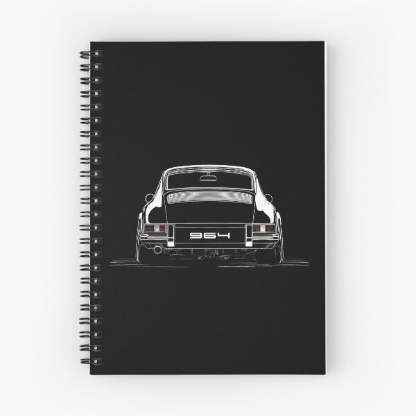 Artikelvorschau, Illustration der Hecklinie eines klassischen Porsche 911 964 entworfen und verkauft von blackdogshop.