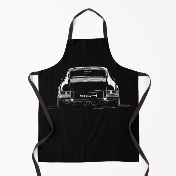 Item preview, Vintage Porsche 911 964 Rear line illustration designed and sold by blackdogshop.