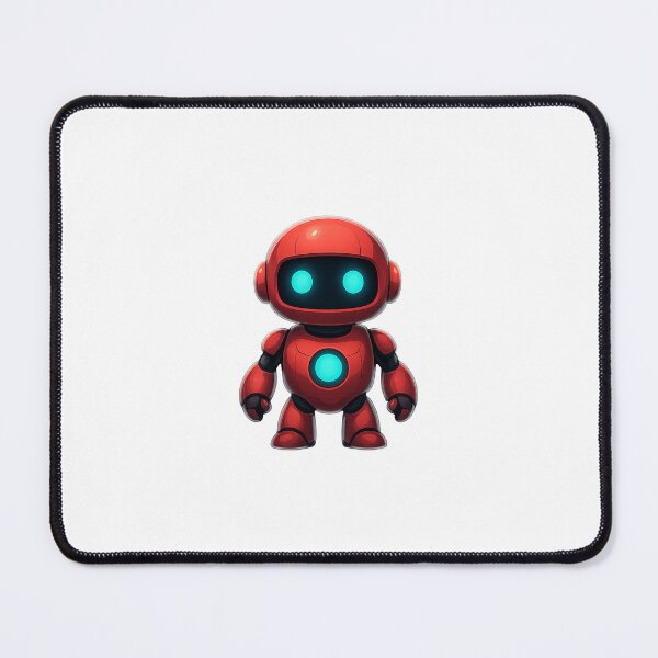 Item preview, Cute Neon Robot – Glow Effect Transparent Sticker designed and sold by Byarasstudio.