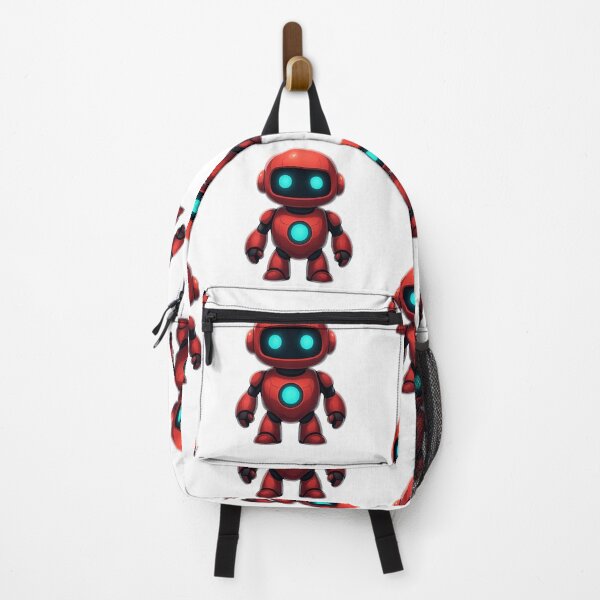 Item preview, Cute Neon Robot – Glow Effect Transparent Sticker designed and sold by Byarasstudio.