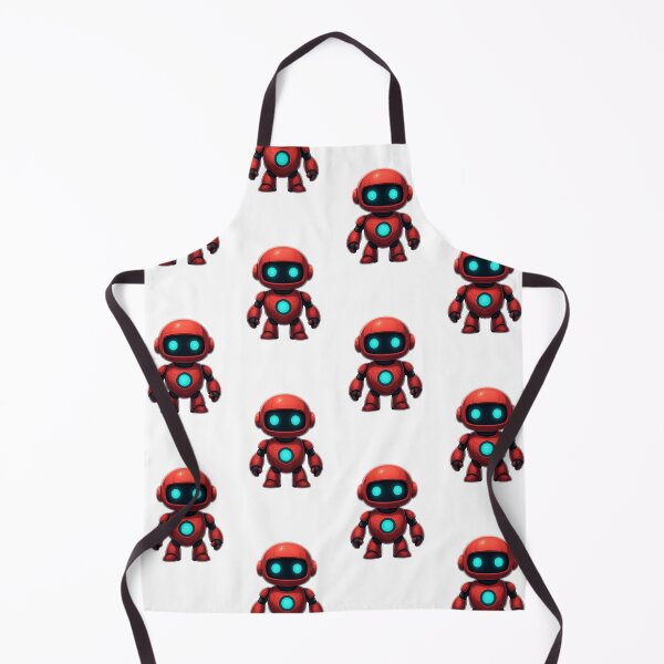 Item preview, Cute Neon Robot – Glow Effect Transparent Sticker designed and sold by Byarasstudio.