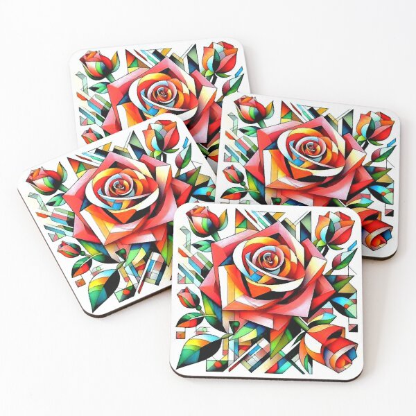 Item preview, Geometric Rose Graphic designed and sold by ViaARTfactory.