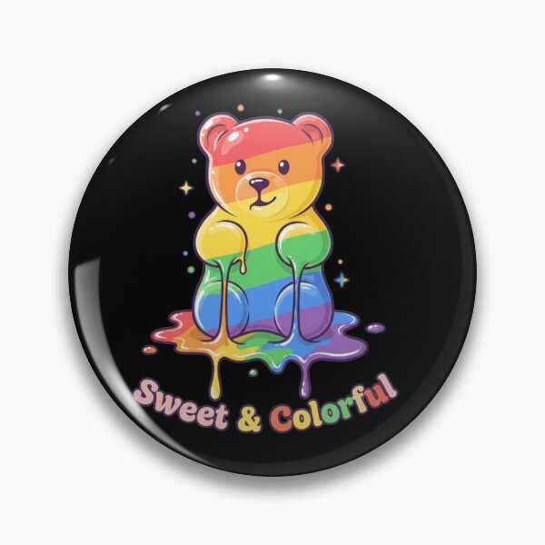 Artikelvorschau, Rainbow Gummy Bear – Cute Colorful Melting Bear Art entworfen und verkauft von CuteOasis.