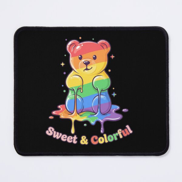 Artikelvorschau, Rainbow Gummy Bear – Cute Colorful Melting Bear Art entworfen und verkauft von CuteOasis.