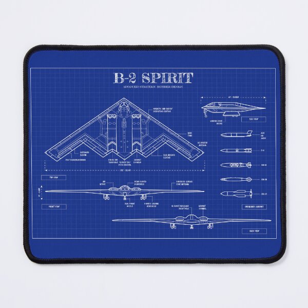Item preview, B-2 Spirit Stealth Bomber (Blueprint - Horizontal) designed and sold by BGALAXY.