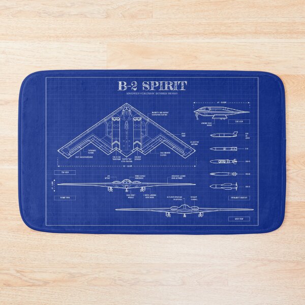 Item preview, B-2 Spirit Stealth Bomber (Blueprint - Horizontal) designed and sold by BGALAXY.