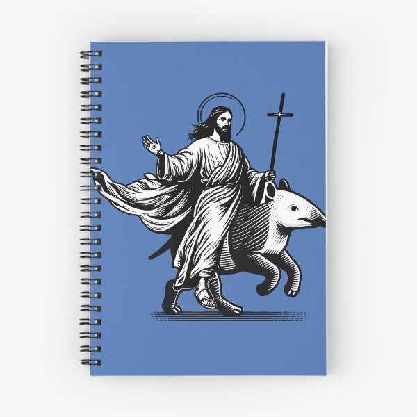 Item preview, Jesus Riding a Tapir - Ex-Mormon Joke - Not a Colt - Utah LDS Joke - Book of Mormon designed and sold by thecrownarts.