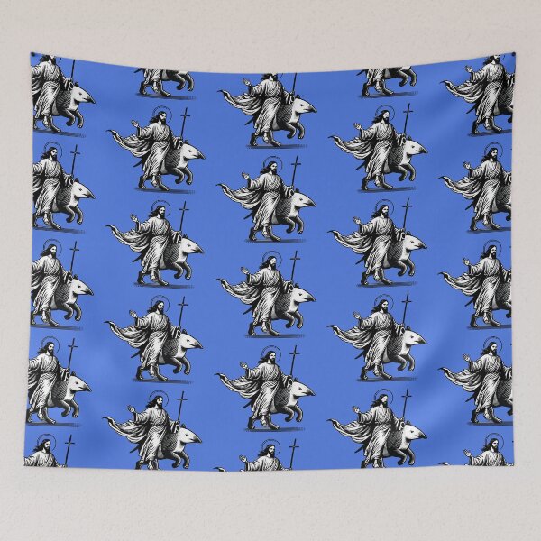 Item preview, Jesus Riding a Tapir - Ex-Mormon Joke - Not a Colt - Utah LDS Joke - Book of Mormon designed and sold by thecrownarts.