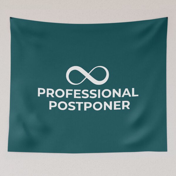 Item preview, Professional Postponer (turquoise) designed and sold by aTulier.