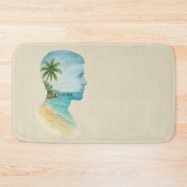 Item preview, Crash Boat Beach Within a Man’s Silhouette designed and sold by Por.Ahi.PR.