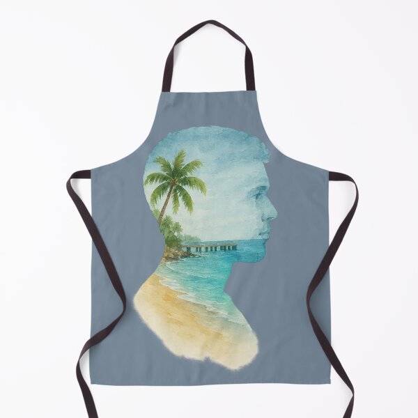 Item preview, Crash Boat Beach Within a Man’s Silhouette designed and sold by Por.Ahi.PR.