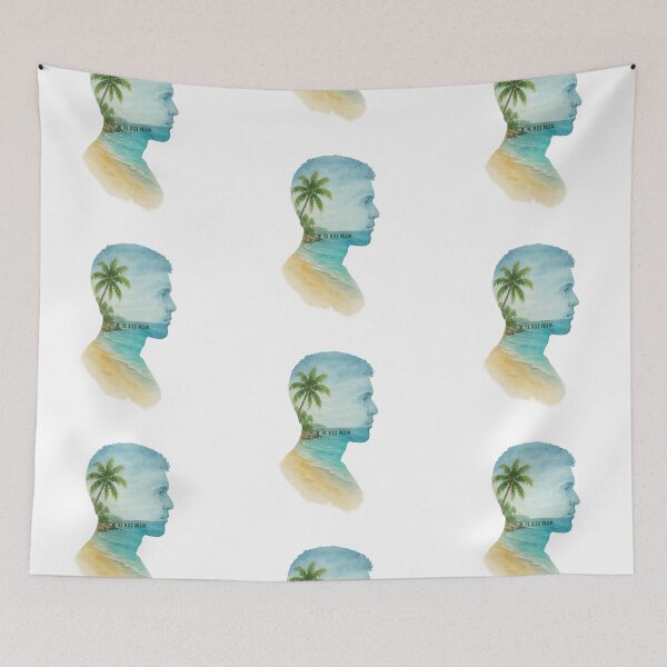 Item preview, Crash Boat Beach Within a Man’s Silhouette designed and sold by Por.Ahi.PR.