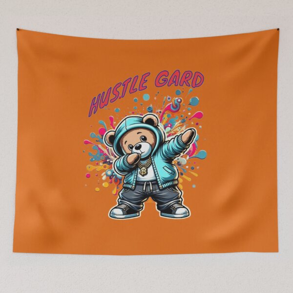 Item preview, Hustle Gard – Urban Hip-Hop Bear designed and sold by WAKYSHOP.
