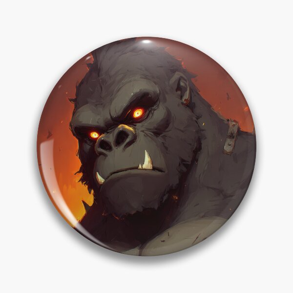 Artikelvorschau, Inferno Titan Ape – Illustration eines feurigen Monstergorillas entworfen und verkauft von Skolyak.