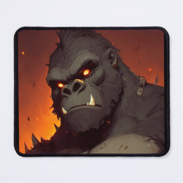 Item preview, Inferno Titan Ape – Fiery Monster Gorilla Illustration designed and sold by Skolyak.