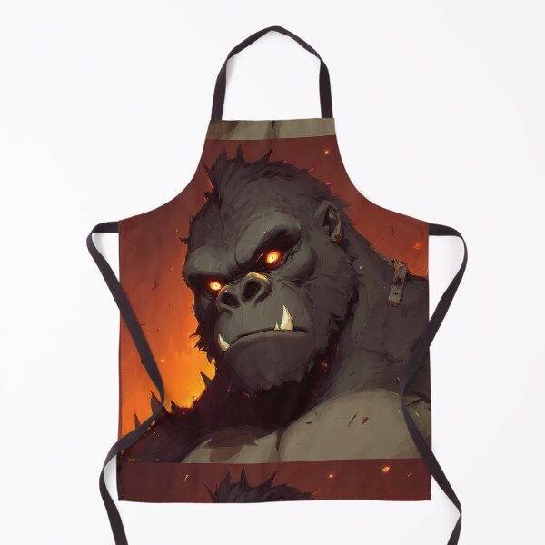 Item preview, Inferno Titan Ape – Fiery Monster Gorilla Illustration designed and sold by Skolyak.