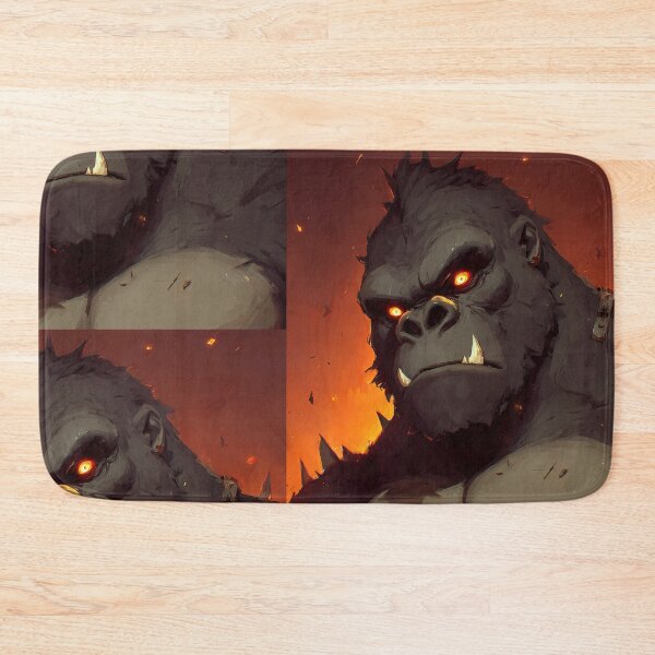 Item preview, Inferno Titan Ape – Fiery Monster Gorilla Illustration designed and sold by Skolyak.