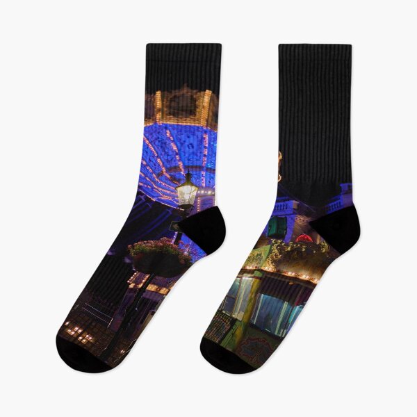 Item preview, Nighttime Swing Ride at Amusement Park designed and sold by Jouko Lehto Photography.