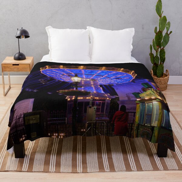 Item preview, Nighttime Swing Ride at Amusement Park designed and sold by Jouko Lehto Photography.