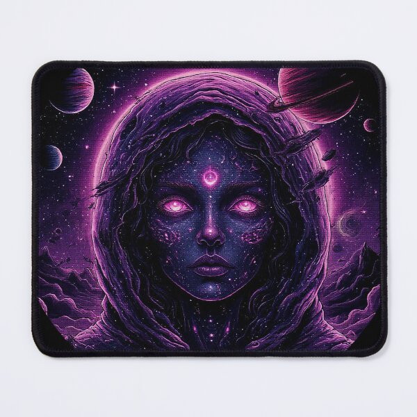 Item preview, Dark Purple Cosmic Girl Portrait designed and sold by PeasyEasy.