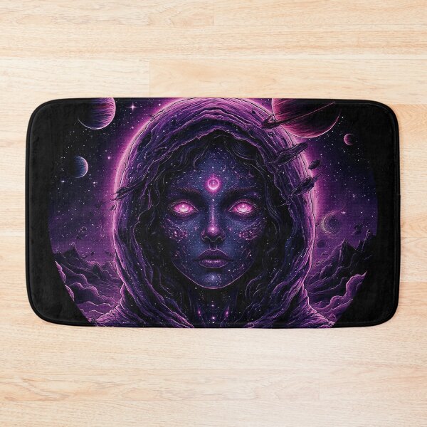 Item preview, Dark Purple Cosmic Girl Portrait designed and sold by PeasyEasy.