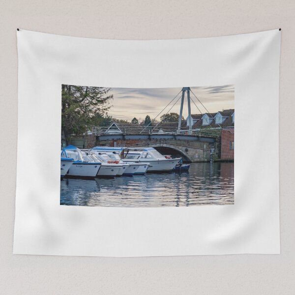 Item preview, Boats and the historic Wroxham Bridge, Norfolk Broads designed and sold by yackers1.